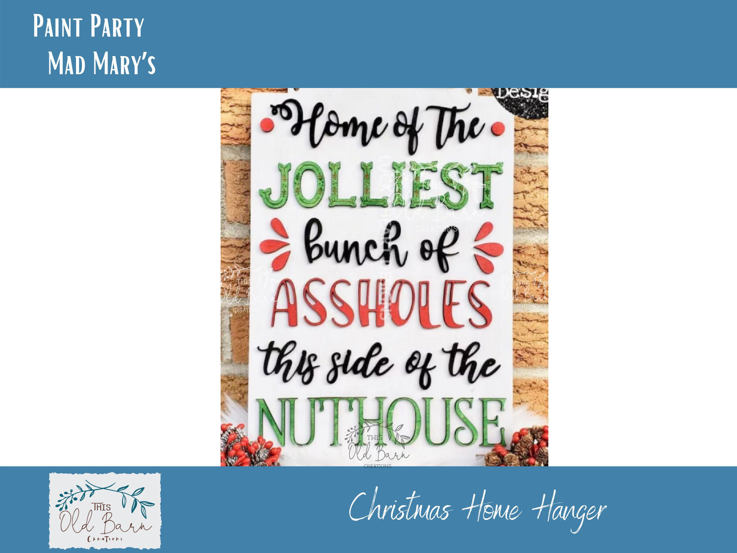 Paint & Party at Mad Mary’s – December 19th!