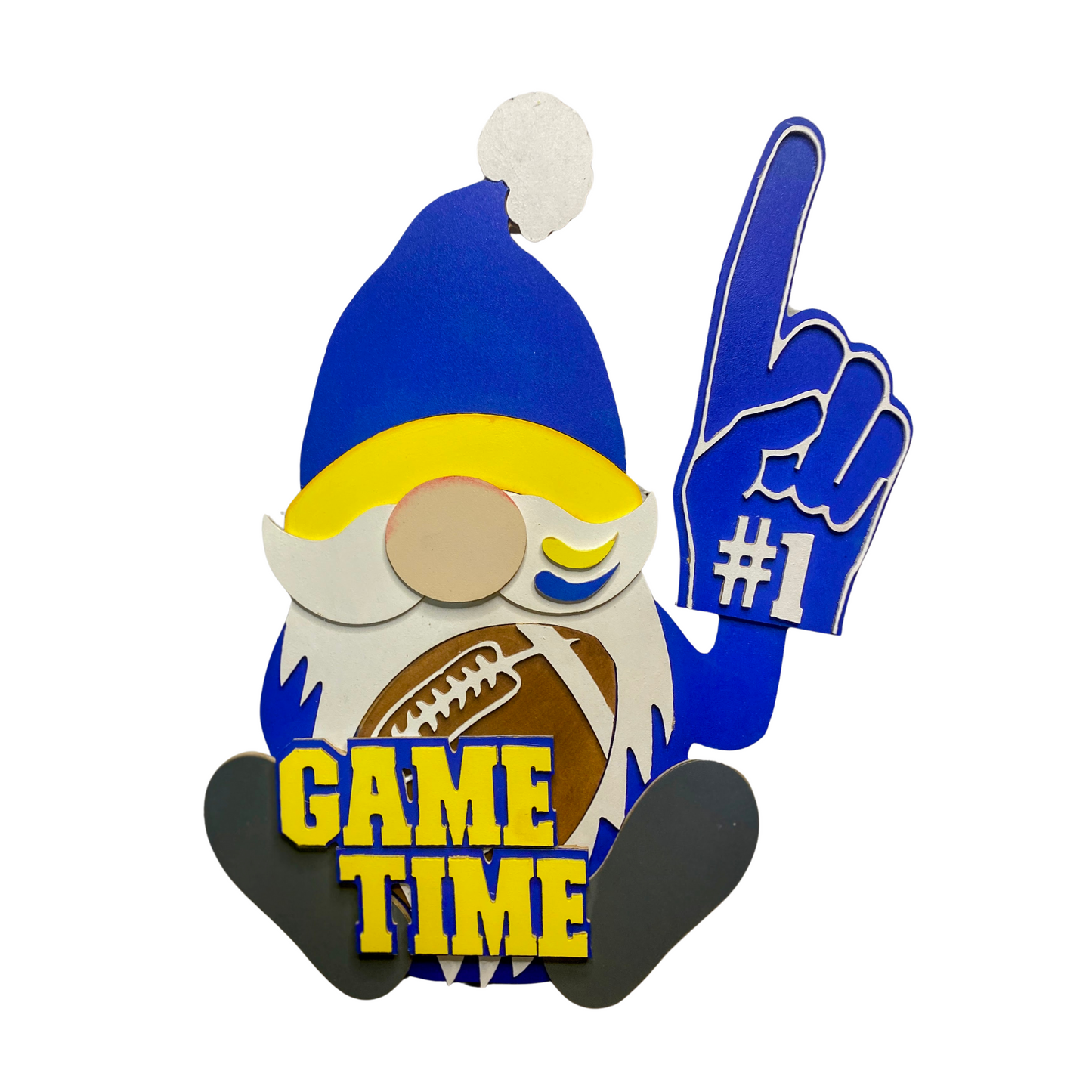 Game Day Gnome - Football Fan Decor Leane | #1 Fan Gnome | Game Time Sports Decoration