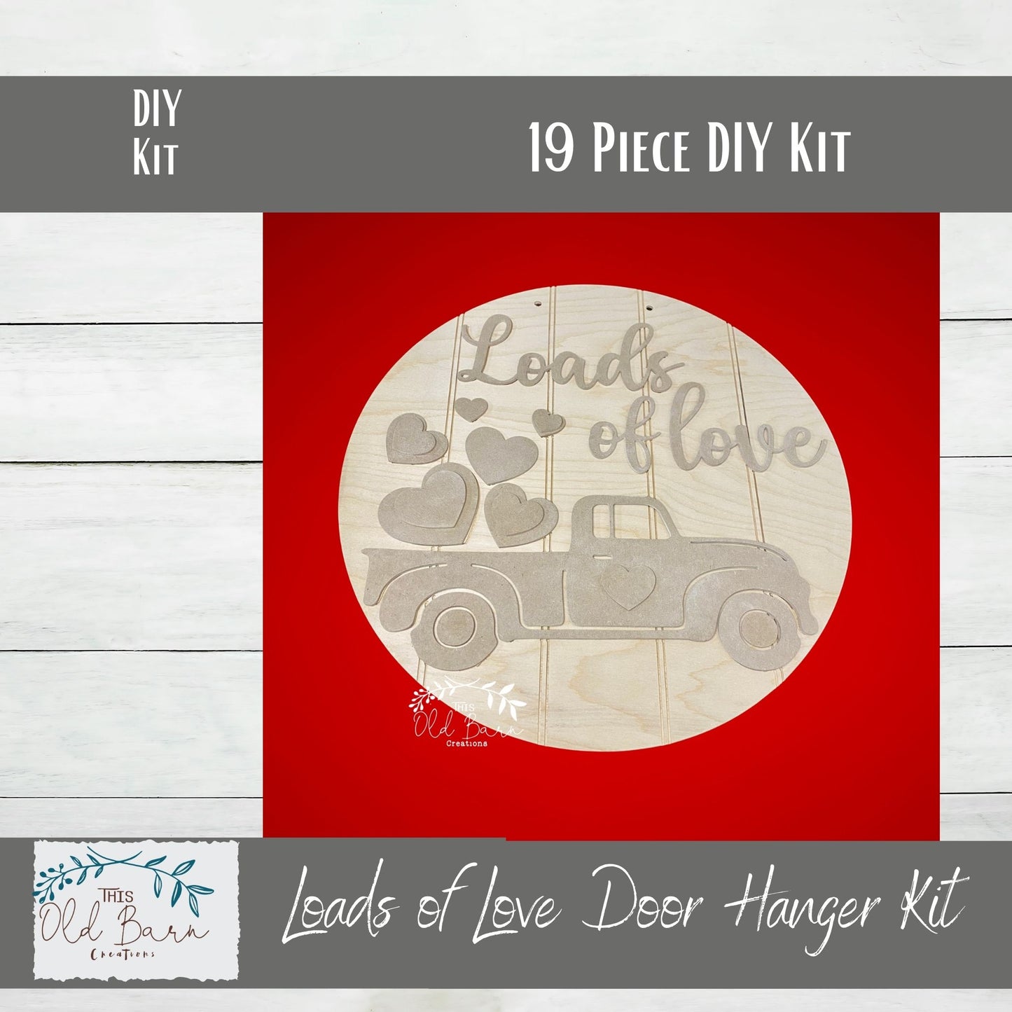 Loads of Love Valentine DIY Paint Your Own Door Hanger Kit