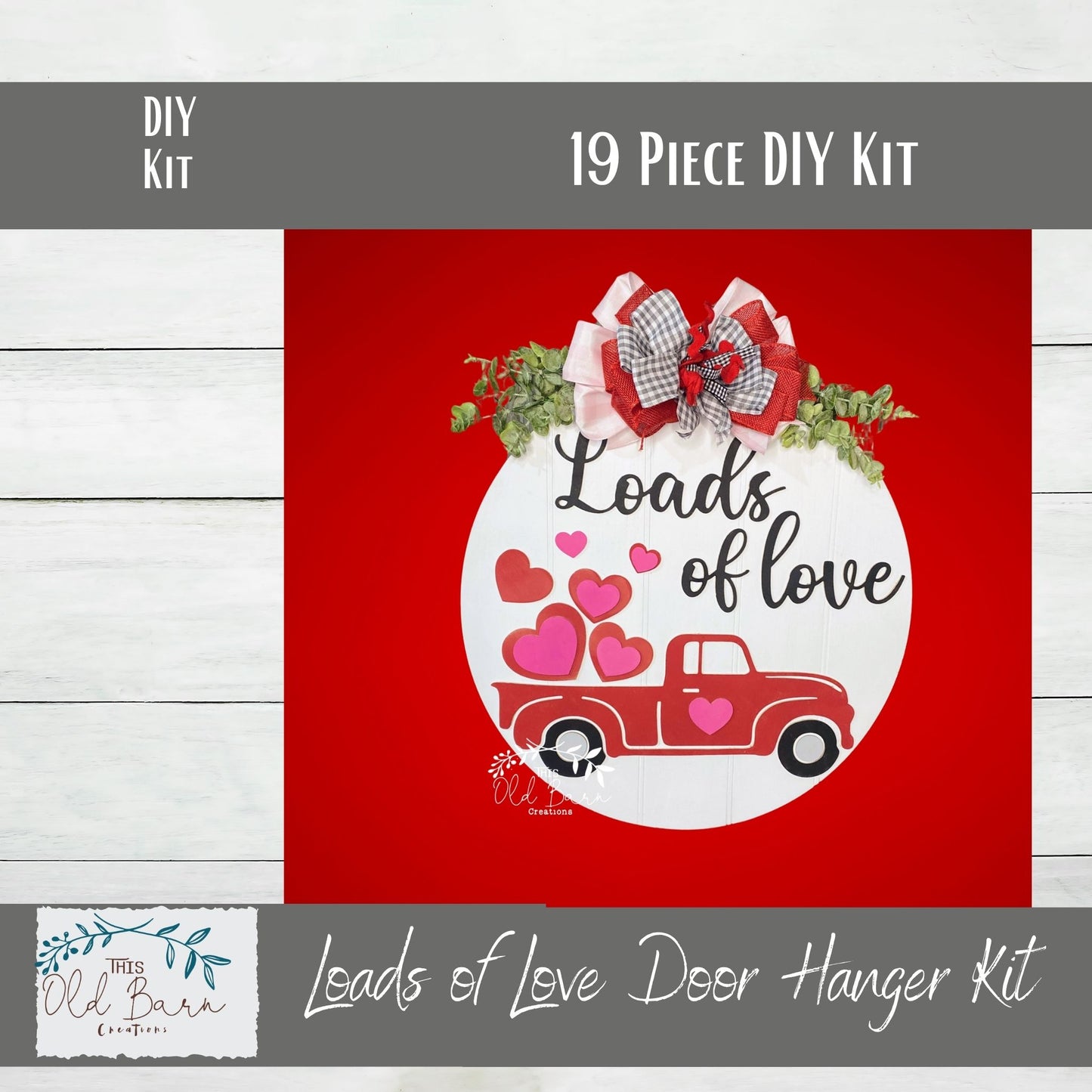 Loads of Love Valentine DIY Paint Your Own Door Hanger Kit