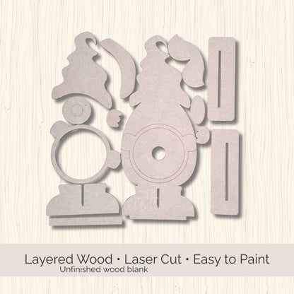 FarmHouse Rounds Gnome Base DIY Kit | Paint Your Own Interchangeable Decor