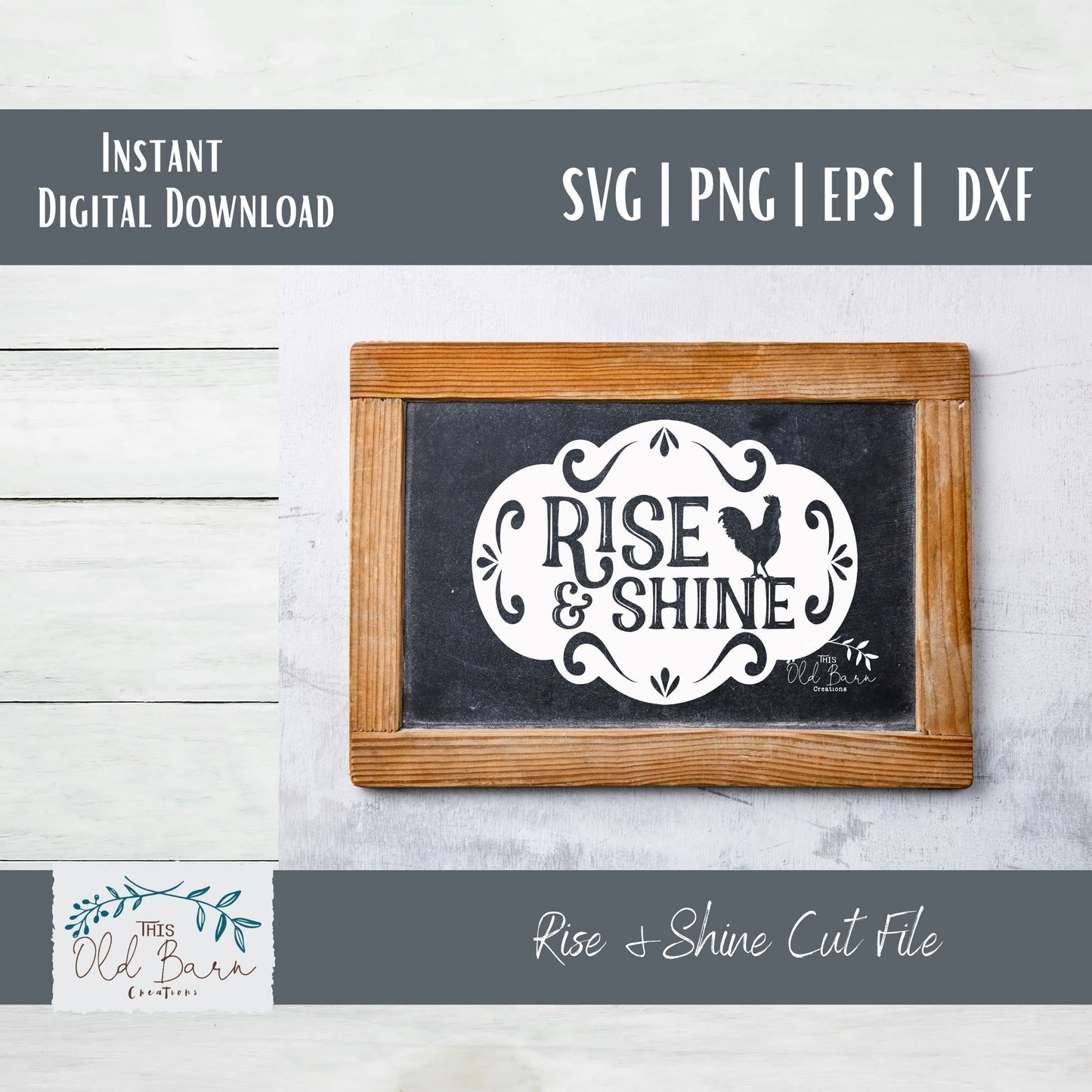 Rise and Shine Digital Download SVG | Cutting File | Stencil File