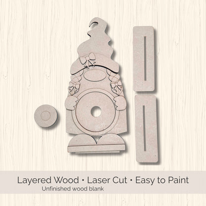 FarmHouse Rounds Gnome Base DIY Kit | Paint Your Own Interchangeable Decor