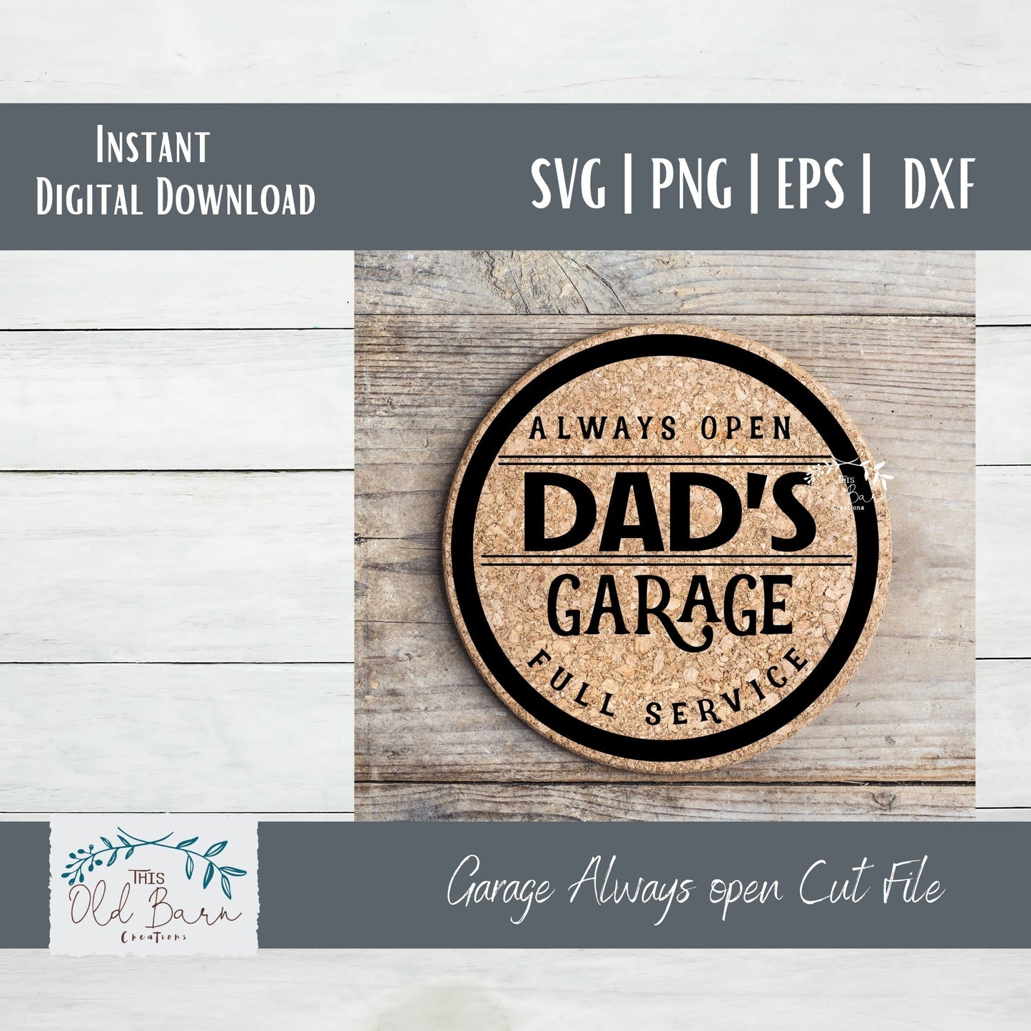 Personalized Garage Always Open Digital Download Bundle | Cutting File | Stencil File |