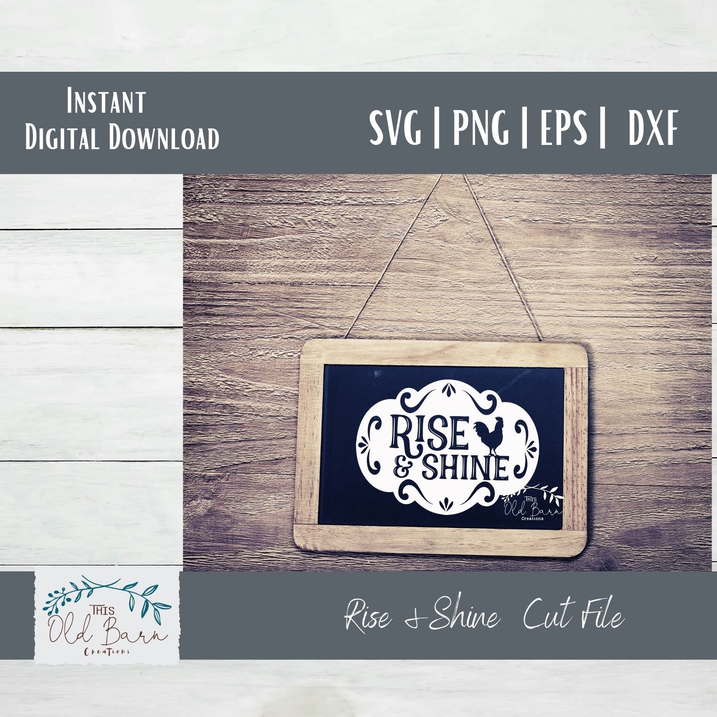 Rise and Shine Digital Download SVG | Cutting File | Stencil File