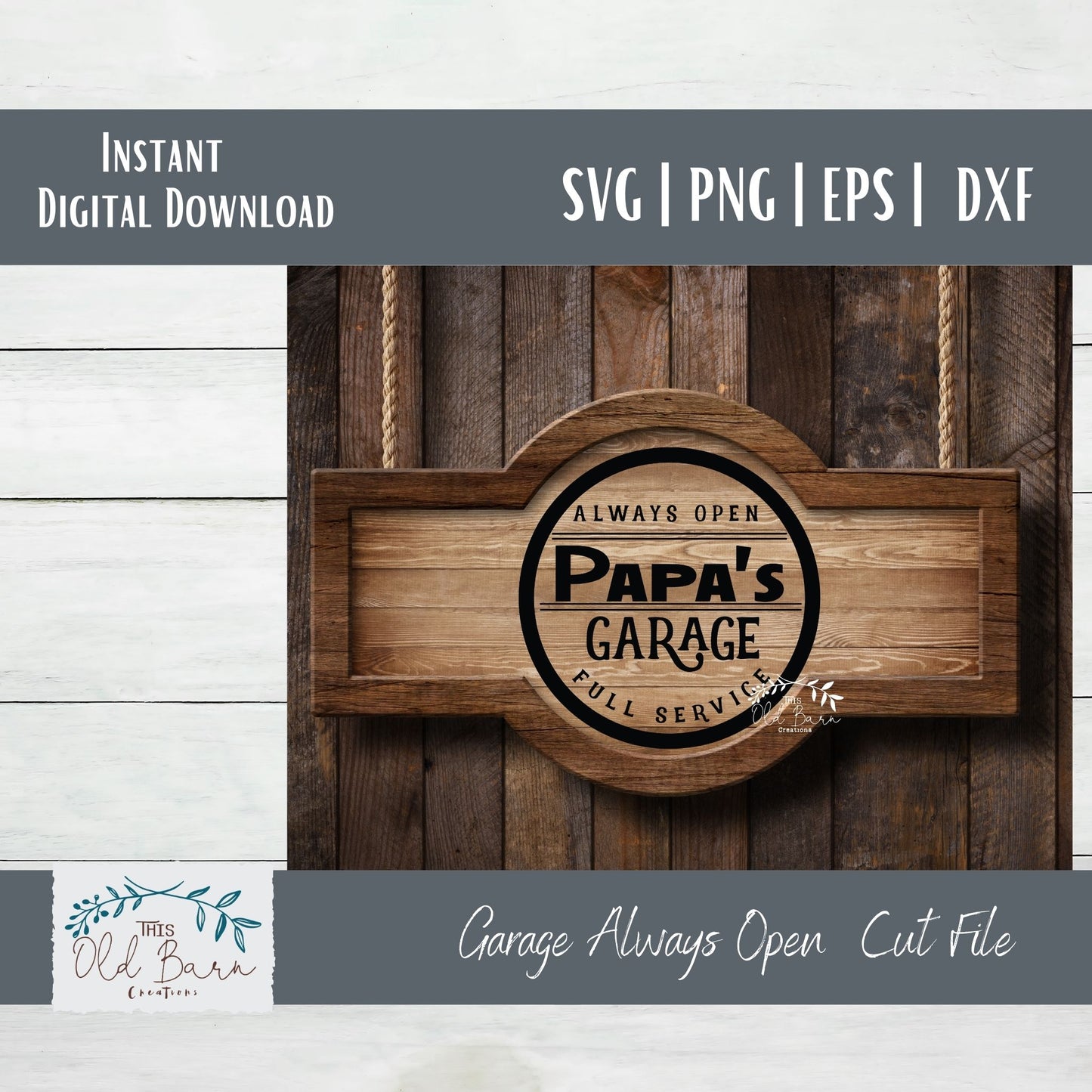 Personalized Garage Always Open Digital Download Bundle | Cutting File | Stencil File |