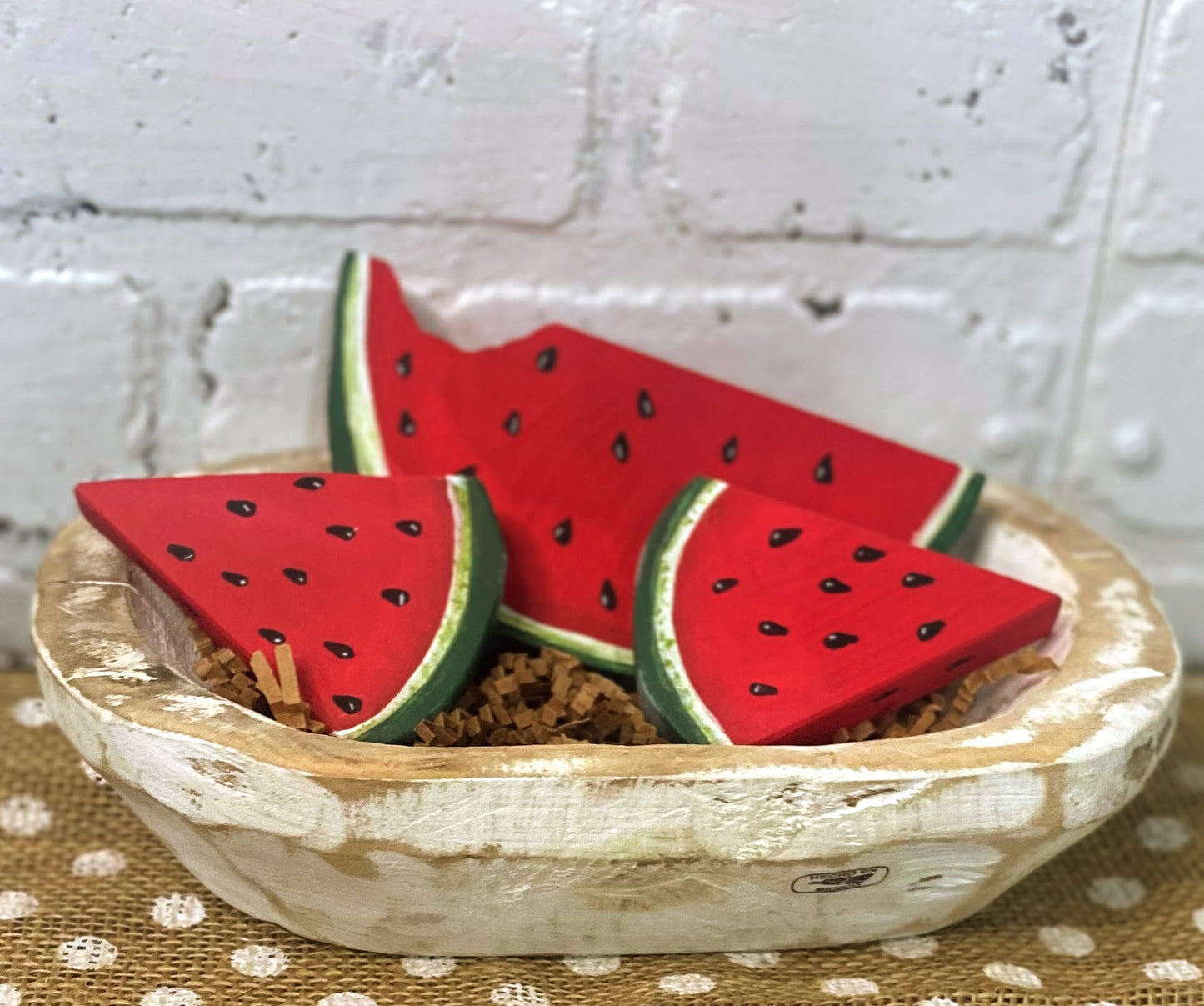 Chunky watermelon tiered tray set | Watermelon Dough bowl filler | Watermelon pieces Tiered Tray Set