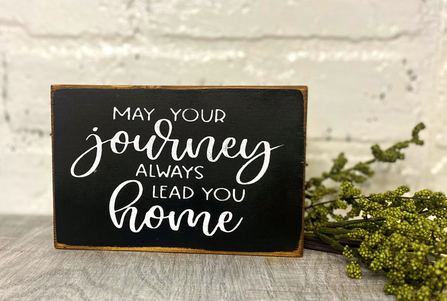 May your journey always lead you home sign | Farmhouse Sign | Rustic Sign