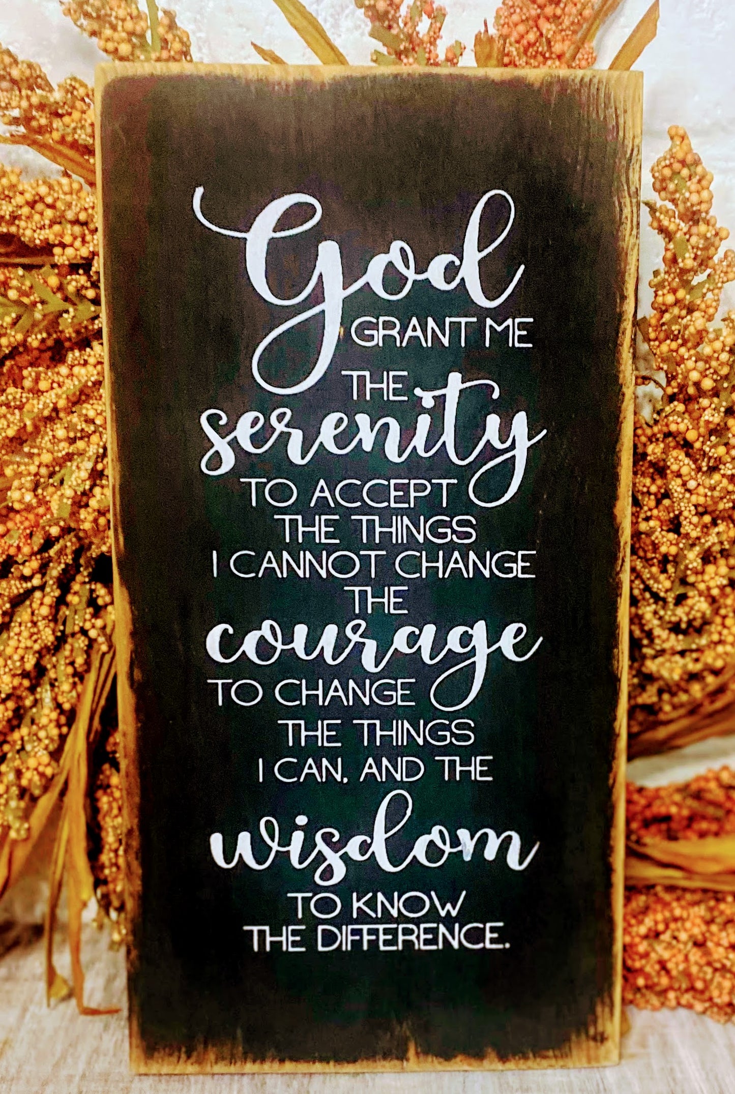 Serenity Prayer Rustic Sign