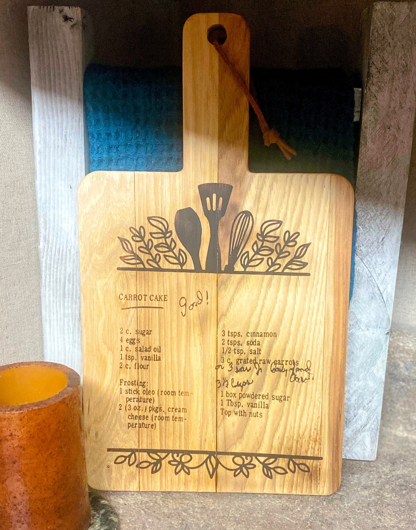 Handcrafted Personalized Keepsake Breadboard