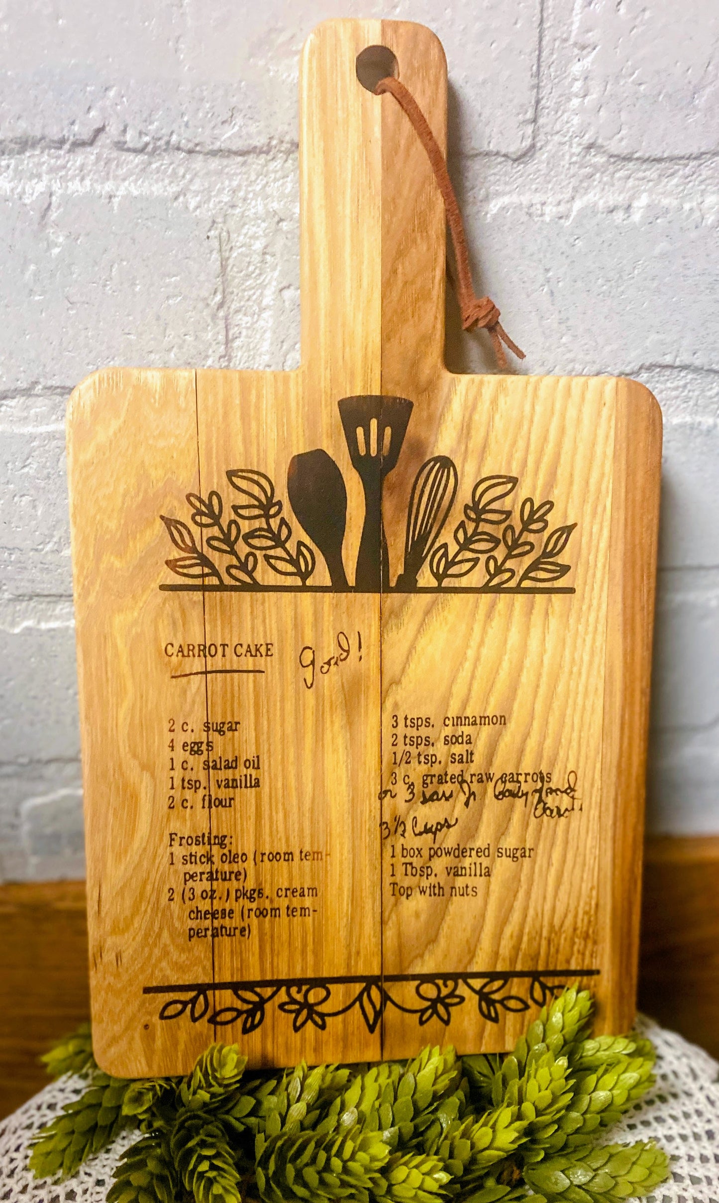 Handcrafted Personalized Keepsake Breadboard