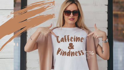 Caffeine & Kindness Digital Download | Cutting File | Stencil File |