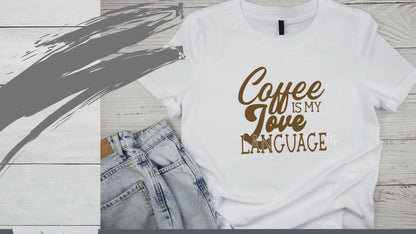 Coffee is My Love Language Digital Download | Cutting File | Stencil File |