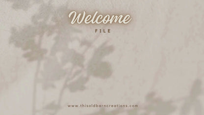 Welcome Vine Digital Download | Cutting File | Stencil File |