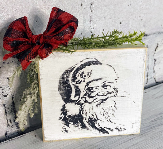 Vintage Santa Sign Mini